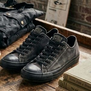 Converse All Stars, Black Sneakers, Mens 9, Womens 11